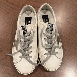 Golden goose high star, white size 39